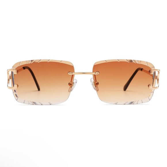 Mens Womens Sunglasses Hip Hop Style Brown Lens Retro Classic Outdoor Shades - Picture 5 of 5